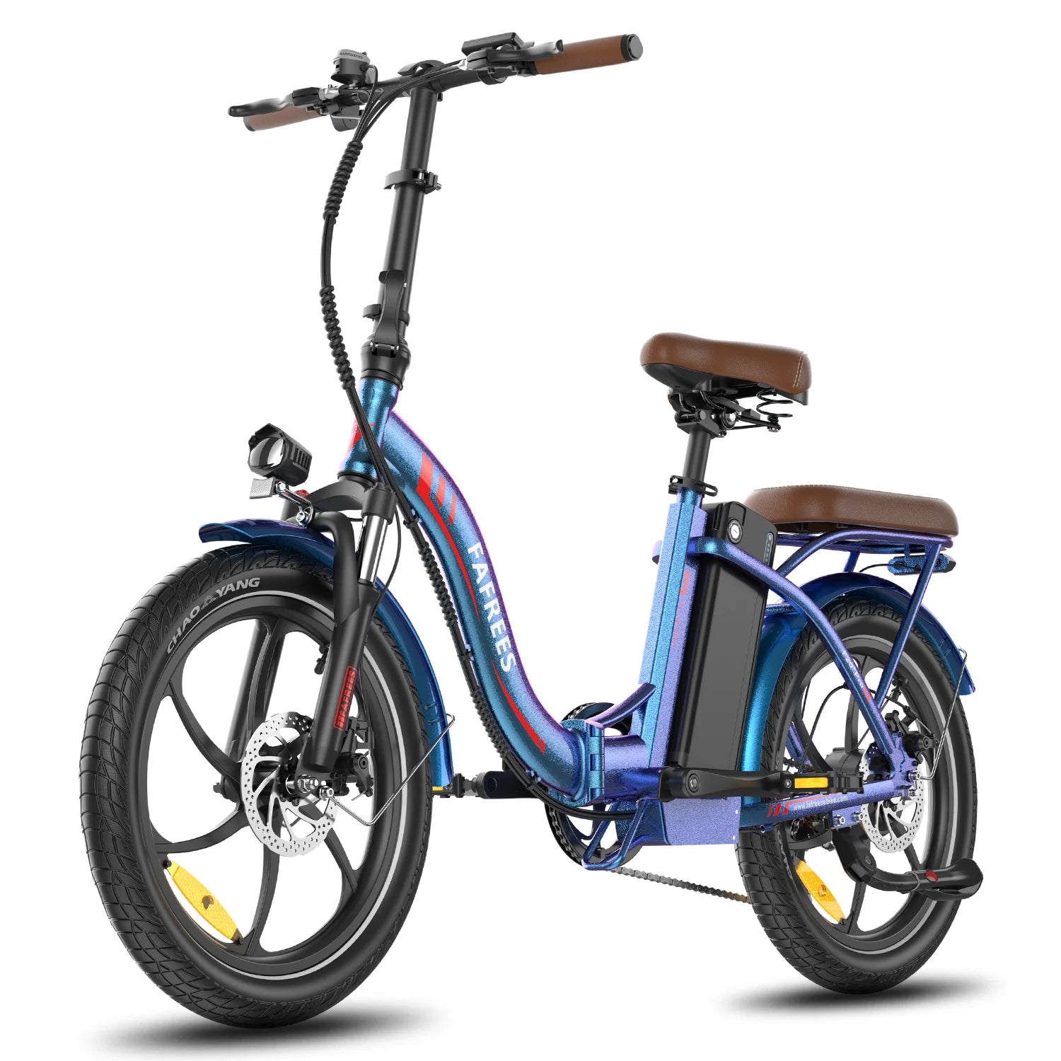 Vélo Électrique FAFREES F20+ Pro - Moteur 250W Batterie 36V22.5Ah Pneus De 20 Pouces Frein à Disque Mécanique - Bleu Aurore