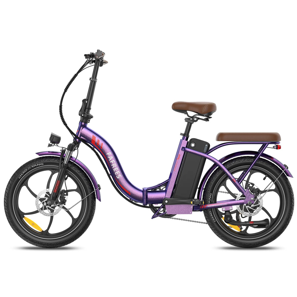 Vélo Électrique FAFREES F20+ Pro - Moteur 250W Batterie 36V22.5Ah Pneus De 20 Pouces Frein à Disque Mécanique - Violet Rose