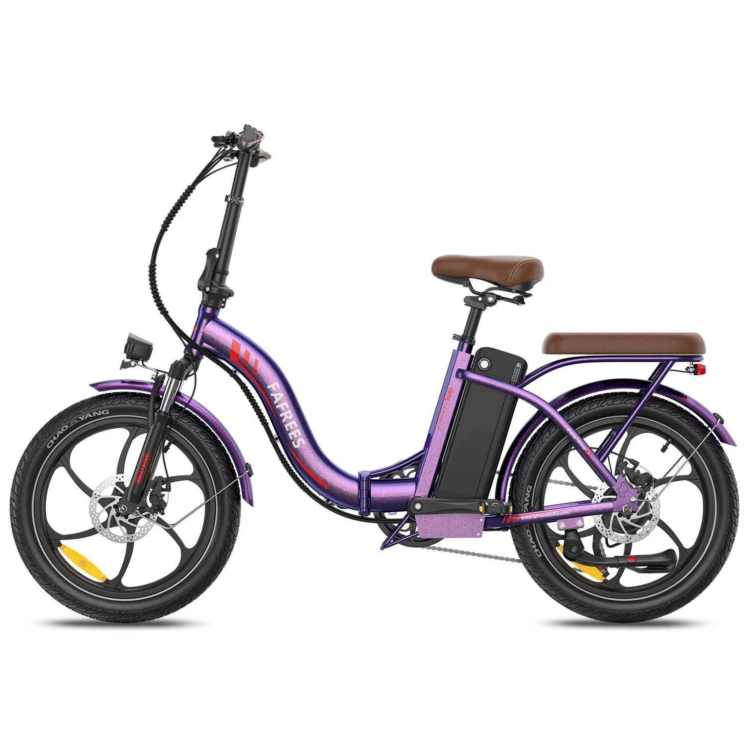 Vélo Électrique FAFREES F20+ Pro - Moteur 250W Batterie 36V22.5Ah Pneus De 20 Pouces Frein à Disque Mécanique - Violet Rose