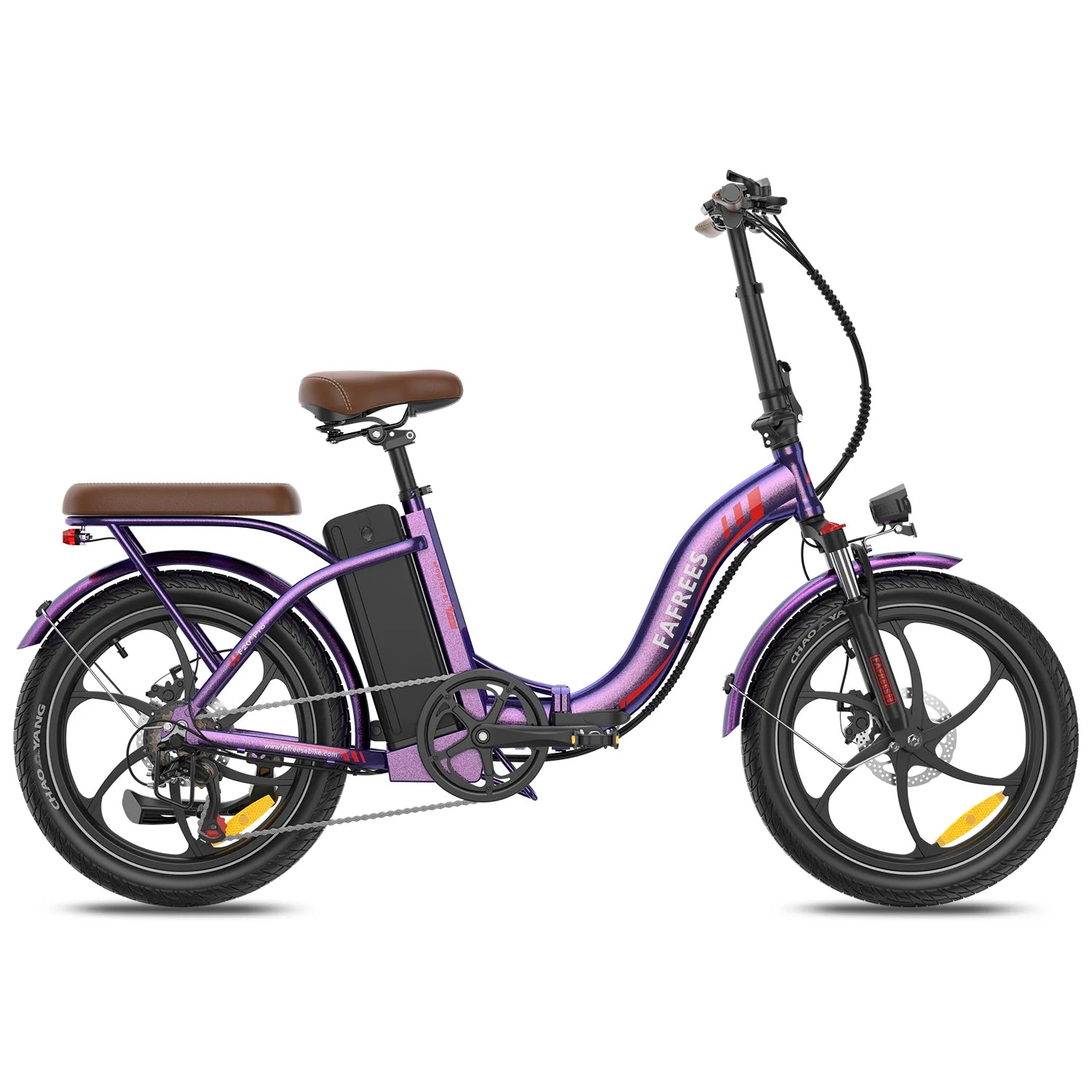 Vélo Électrique FAFREES F20+ Pro - Moteur 250W Batterie 36V22.5Ah Pneus De 20 Pouces Frein à Disque Mécanique - Violet Rose