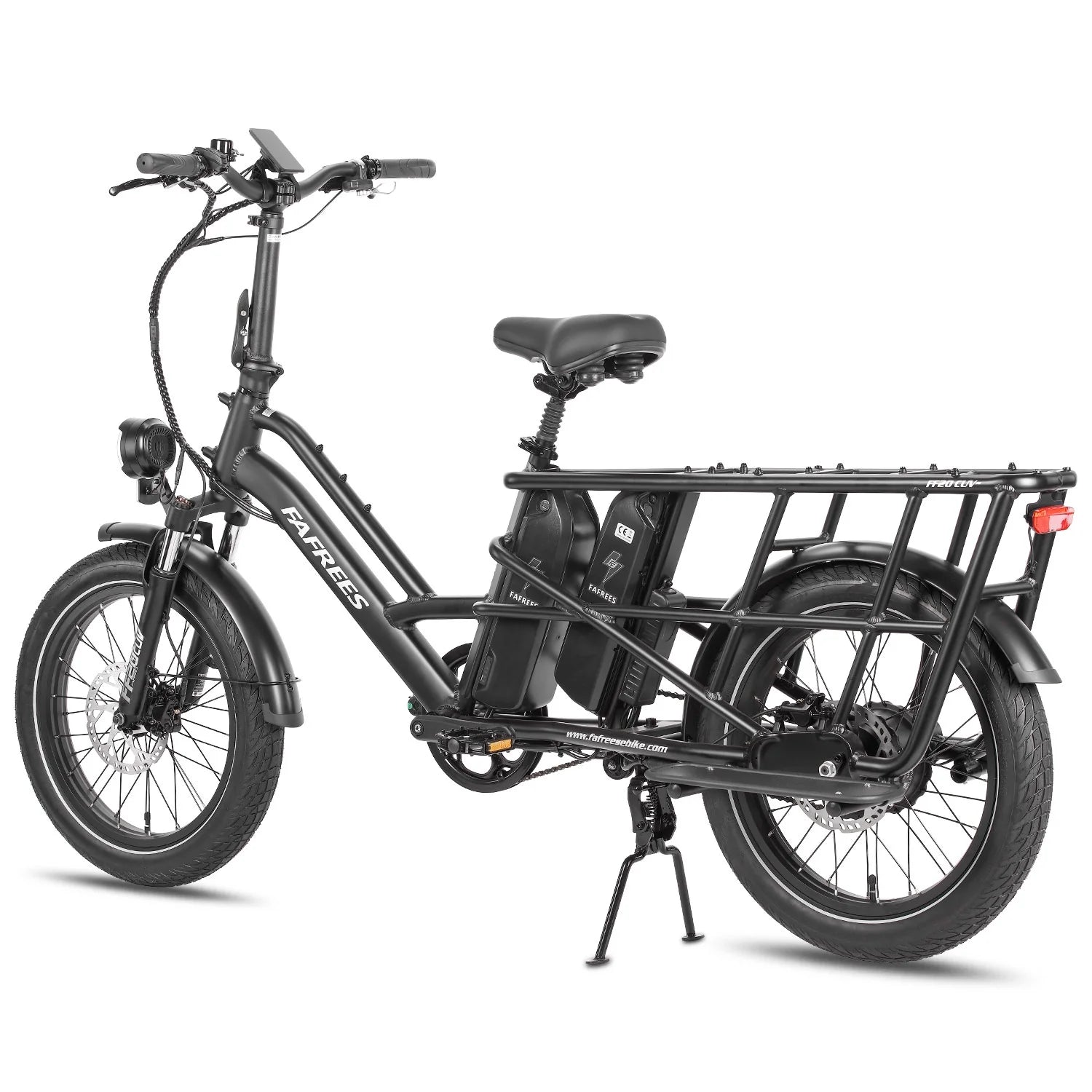 FAFREES FF20 CUV Vélo Électrique - Moteur 250W Batterie 48V24Ah 20 Pouces Pneus Freins à Disque Hydrauliques - Noir