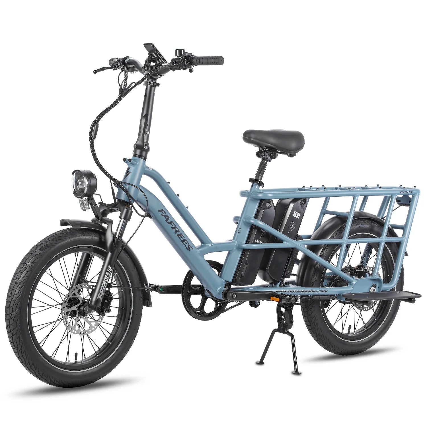 FAFREES FF20 CUV Vélo Électrique - Moteur 250W Batterie 48V24Ah 20 Pouces Pneus Freins à Disque Hydrauliques - Bleu