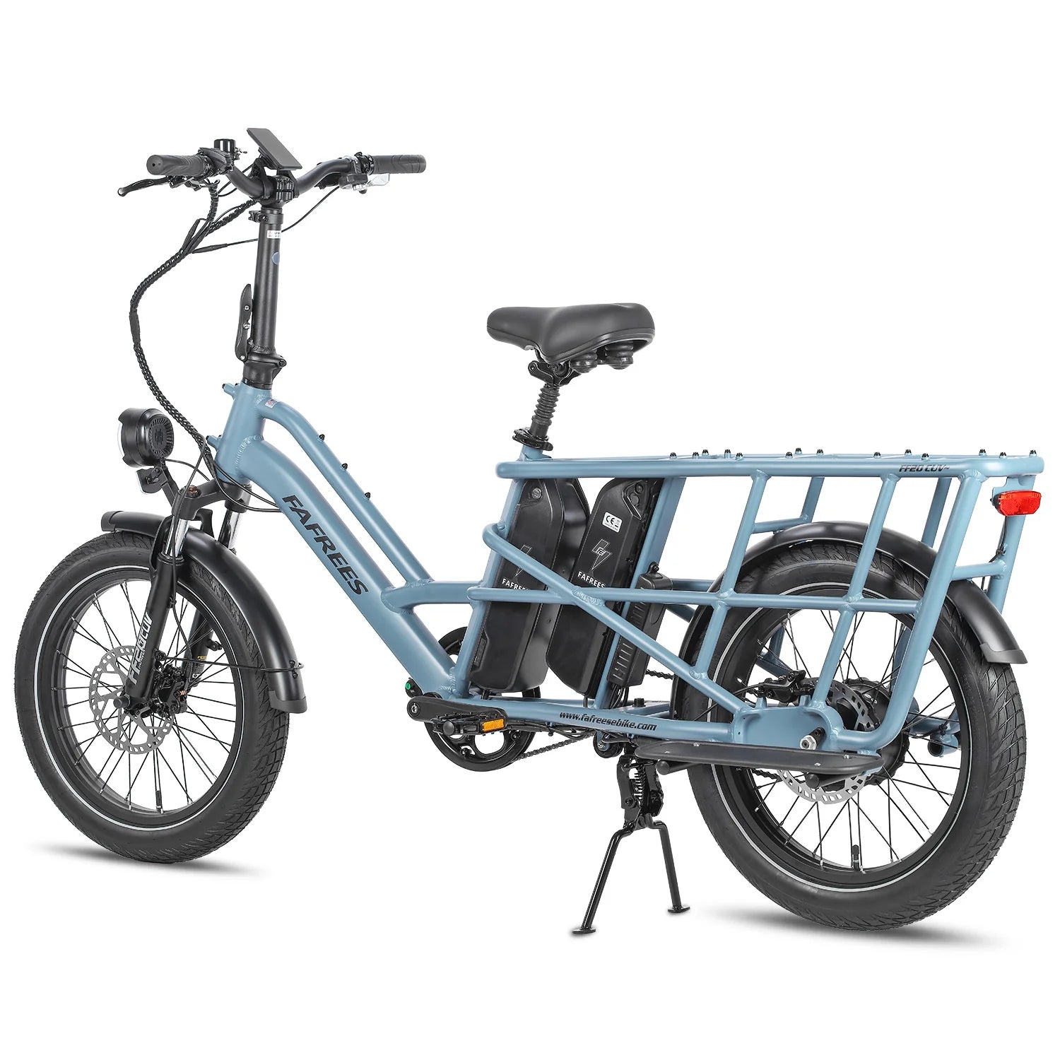 FAFREES FF20 CUV Vélo Électrique - Moteur 250W Batterie 48V24Ah 20 Pouces Pneus Freins à Disque Hydrauliques - Bleu