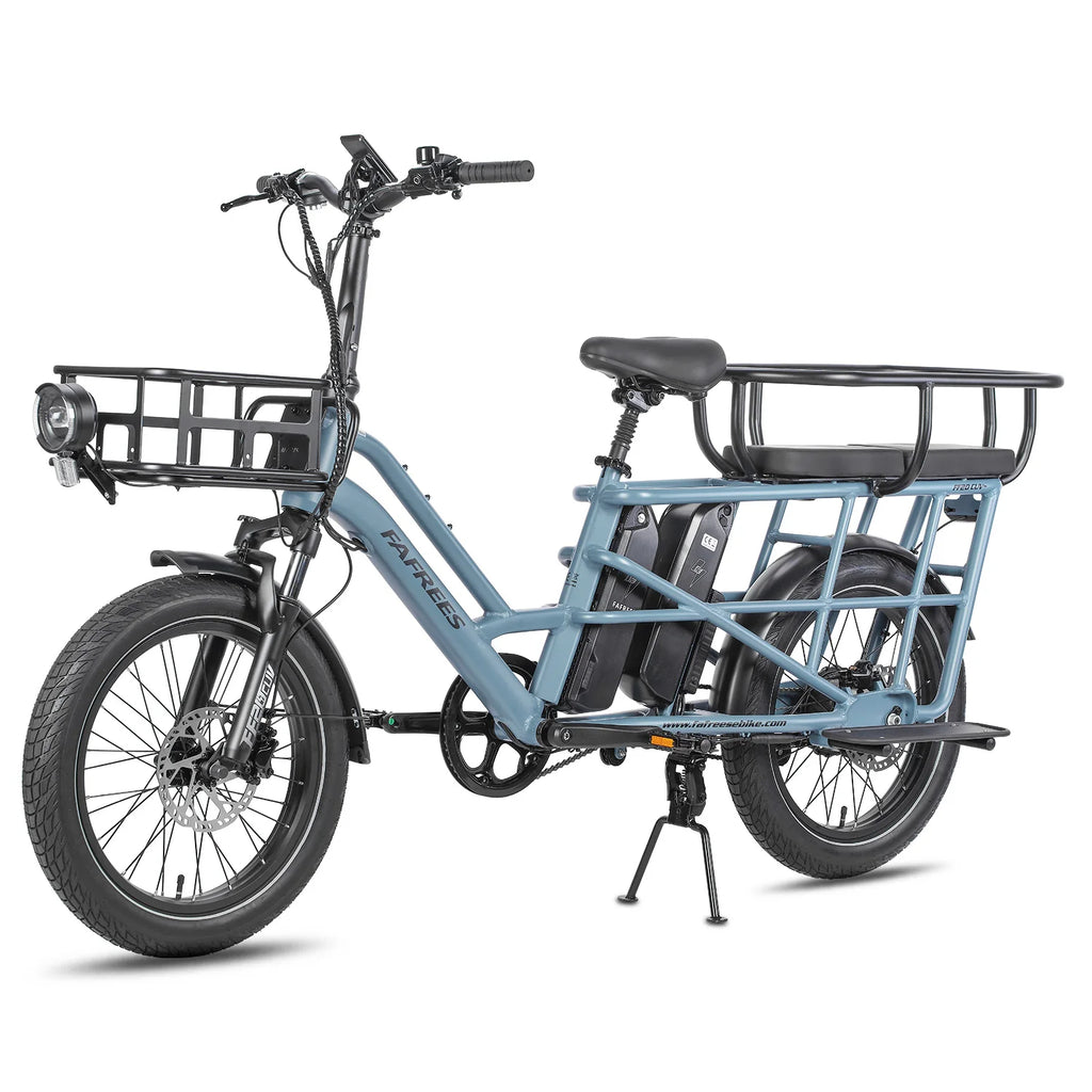 FAFREES FF20 CUV Vélo Électrique - Moteur 250W Batterie 48V24Ah 20 Pouces Pneus Freins à Disque Hydrauliques - Bleu