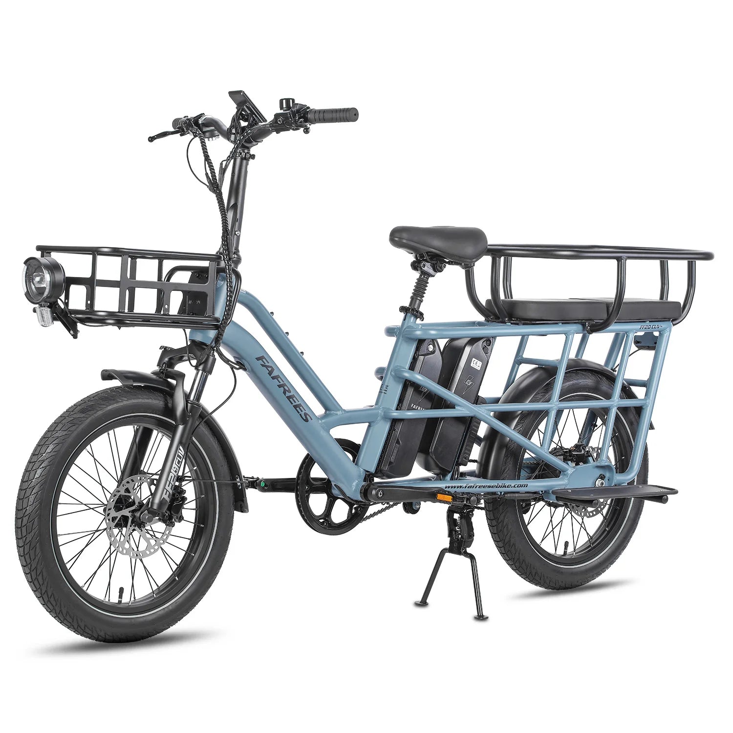 FAFREES FF20 CUV Vélo Électrique - Moteur 250W Batterie 48V24Ah 20 Pouces Pneus Freins à Disque Hydrauliques - Bleu