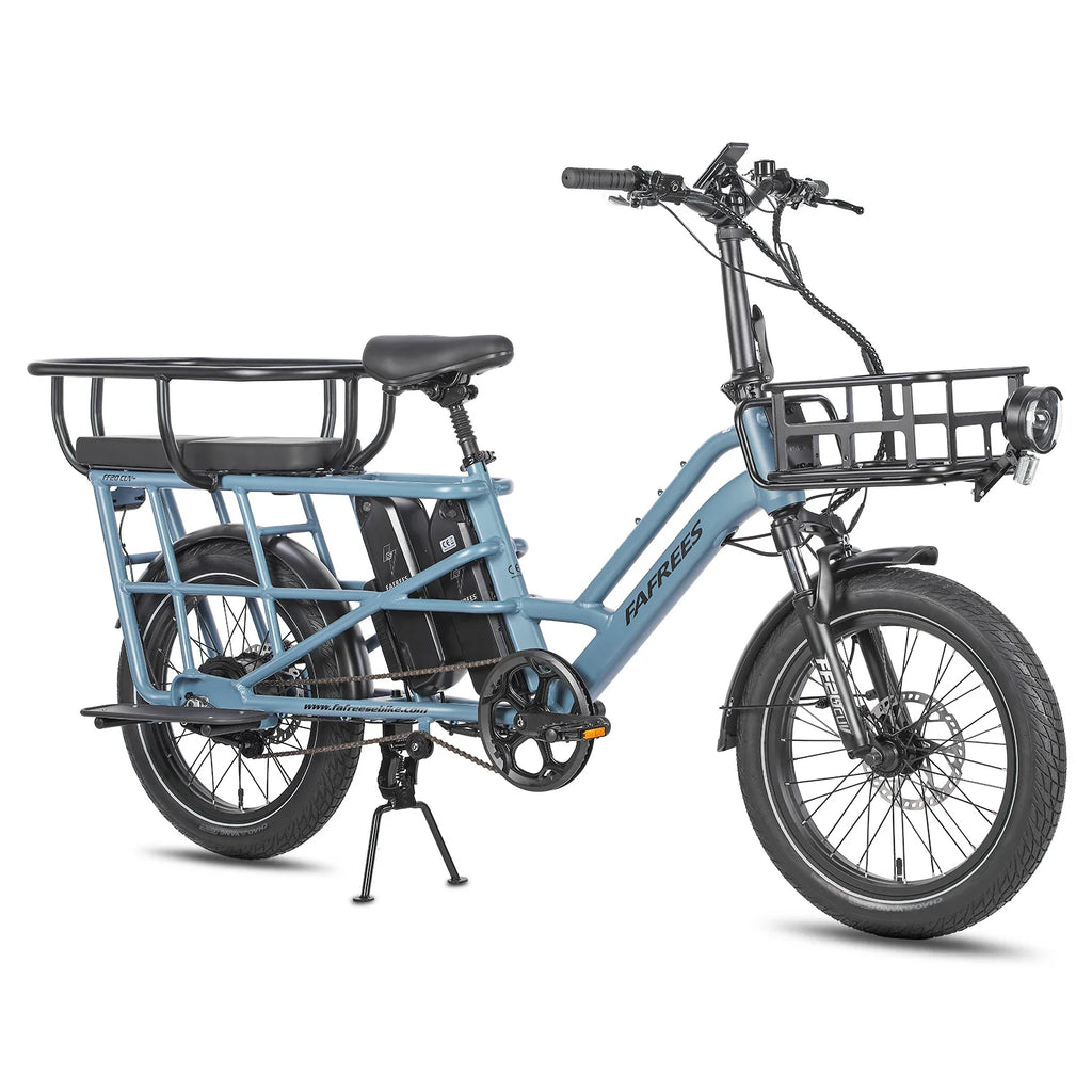 FAFREES FF20 CUV Vélo Électrique - Moteur 250W Batterie 48V24Ah 20 Pouces Pneus Freins à Disque Hydrauliques - Bleu