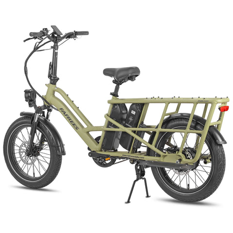 FAFREES FF20 CUV Vélo Électrique - Moteur 250W Batterie 48V24Ah 20 Pouces Pneus Freins à Disque Hydrauliques - Vert