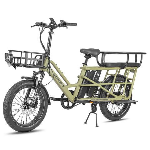 FAFREES FF20 CUV Vélo Électrique - Moteur 250W Batterie 48V24Ah 20 Pouces Pneus Freins à Disque Hydrauliques - Vert
