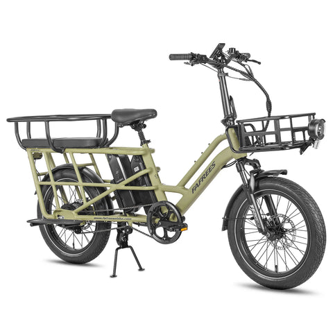FAFREES FF20 CUV Vélo Électrique - Moteur 250W Batterie 48V24Ah 20 Pouces Pneus Freins à Disque Hydrauliques - Vert