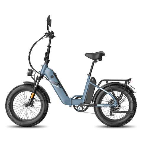 FAFREES FF20 Polar Vélo Électrique - Moteur 500W Batterie 48V13.4AH*2 Pneus 20 Pouces - Gris bleu