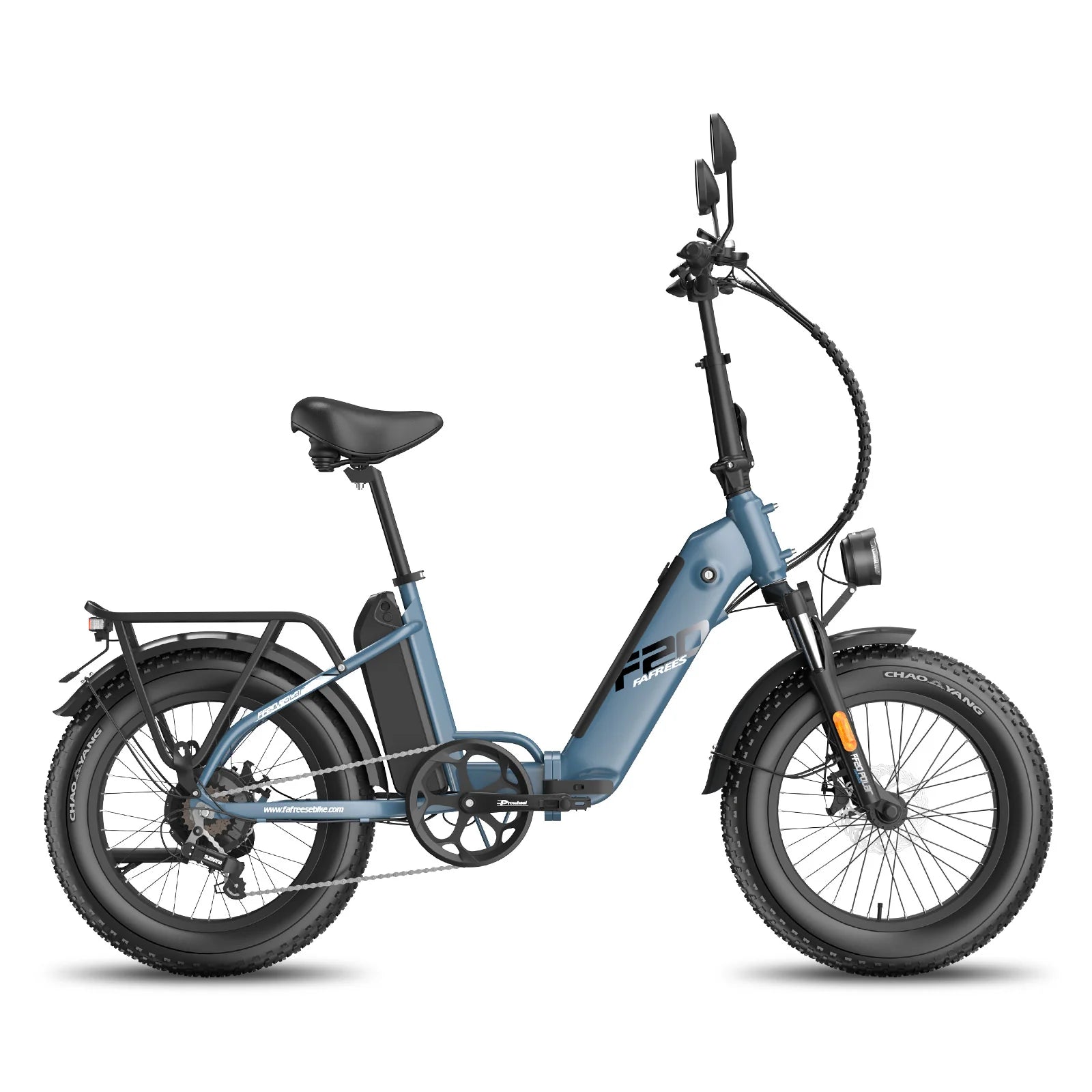 FAFREES FF20 Polar Vélo Électrique - Moteur 500W Batterie 48V13.4AH*2 Pneus 20 Pouces - Gris bleu
