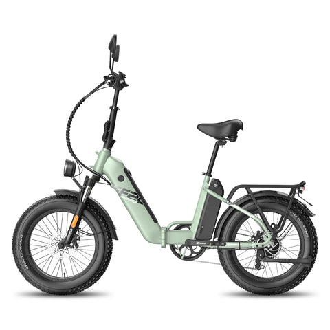 FAFREES FF20 Polar Vélo Électrique - Moteur 500W Batterie 48V13.4AH*2 Pneus 20 Pouces - Vert