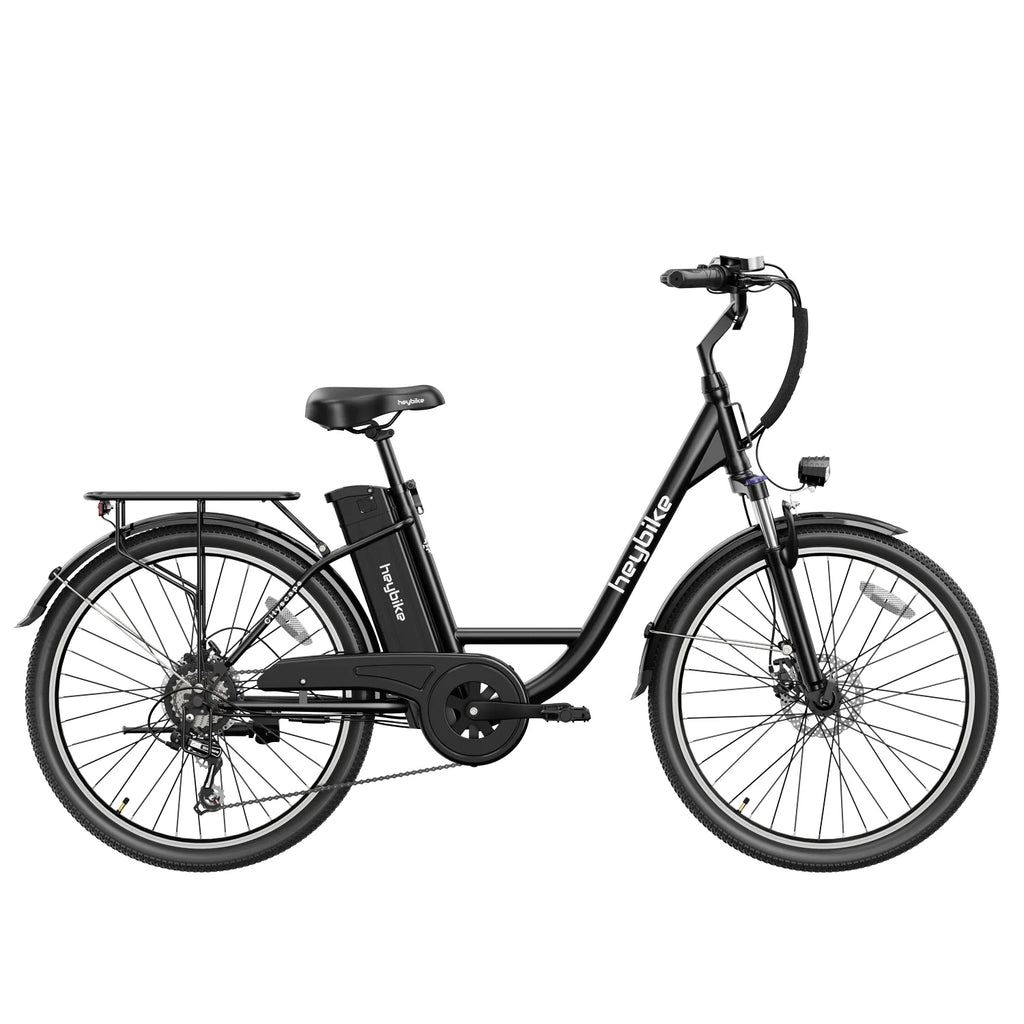 Heybike Cityscape Vélo Électrique - 250W Batterie 36V10Ah Pneus 26 Pouces Freins à Disque - Noir