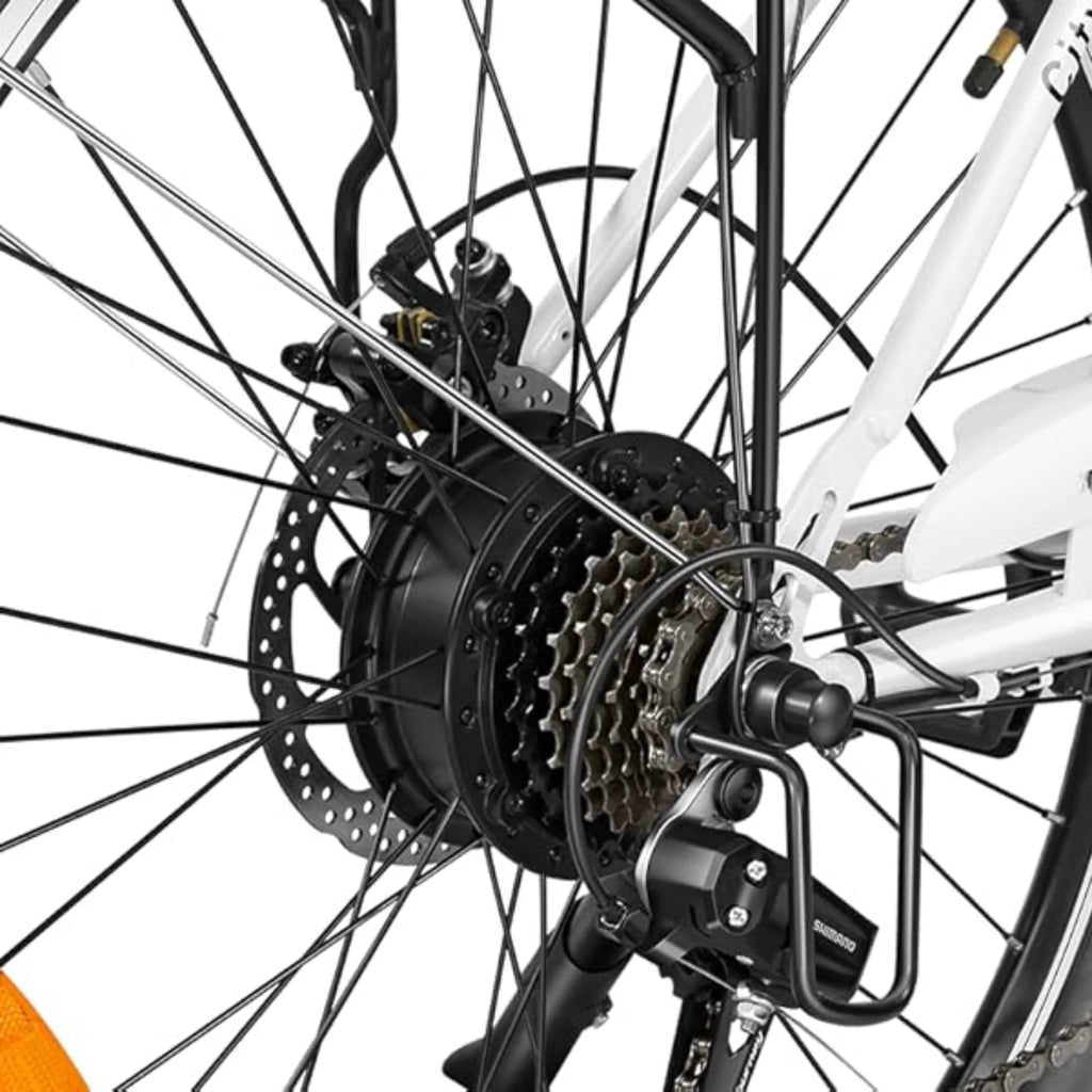 Heybike Cityscape Vélo Électrique - 250W Batterie 36V10Ah Pneus 26 Pouces Freins à Disque - Rose