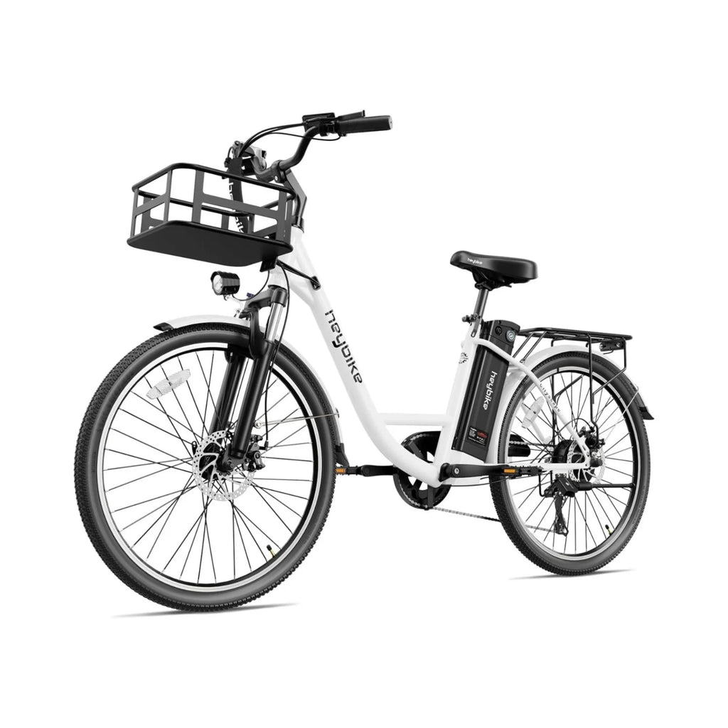 Heybike Cityscape Vélo Électrique - 250W Batterie 36V10Ah Pneus 26 Pouces Freins à Disque - Blanc