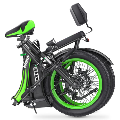 Hidoes HD-C1 Vélo Électrique - Moteur 750W Batterie 48V13AH Pneus de 20 Pouces Freins à Disque - Vert