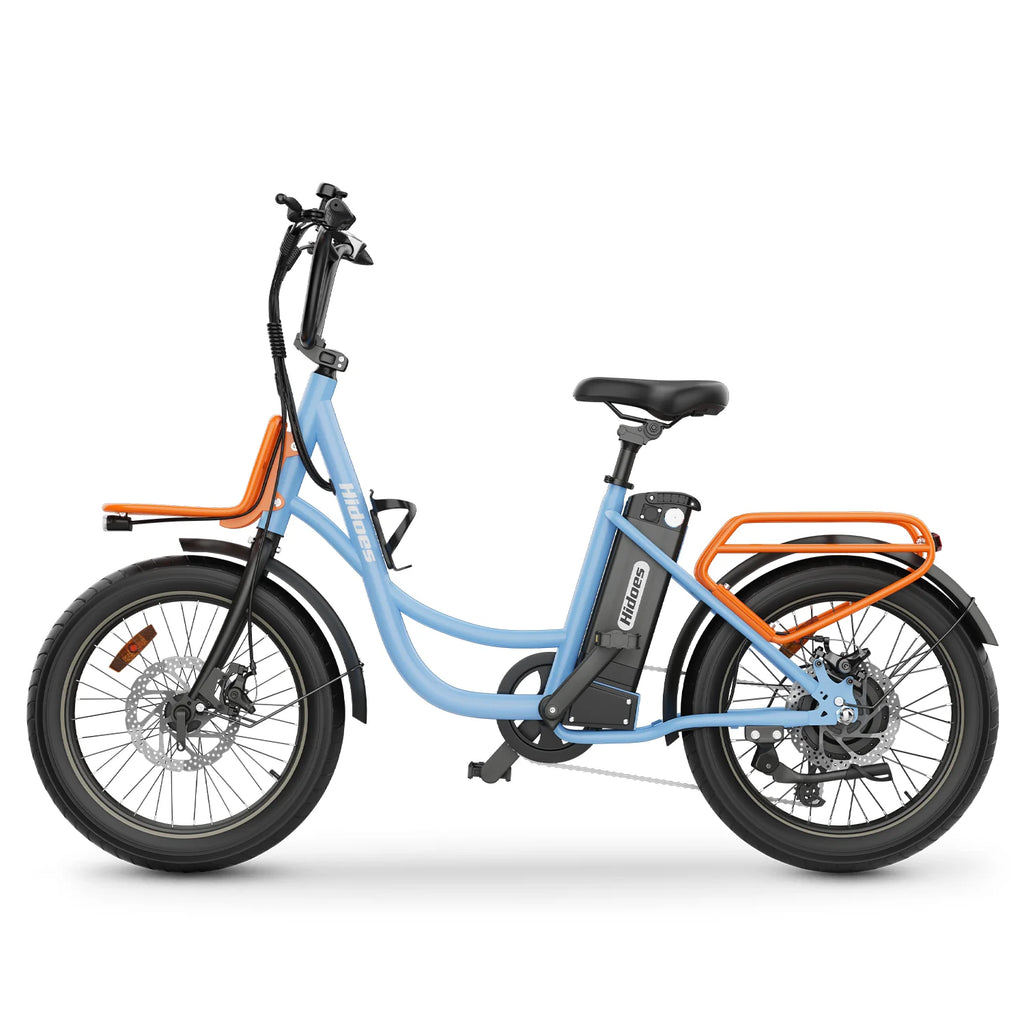 Vélo Électrique Hidoes HD-C6 - Moteur 250W Batterie 36V13AH Roues de 20 Pouces Freins à Disque - Bleu
