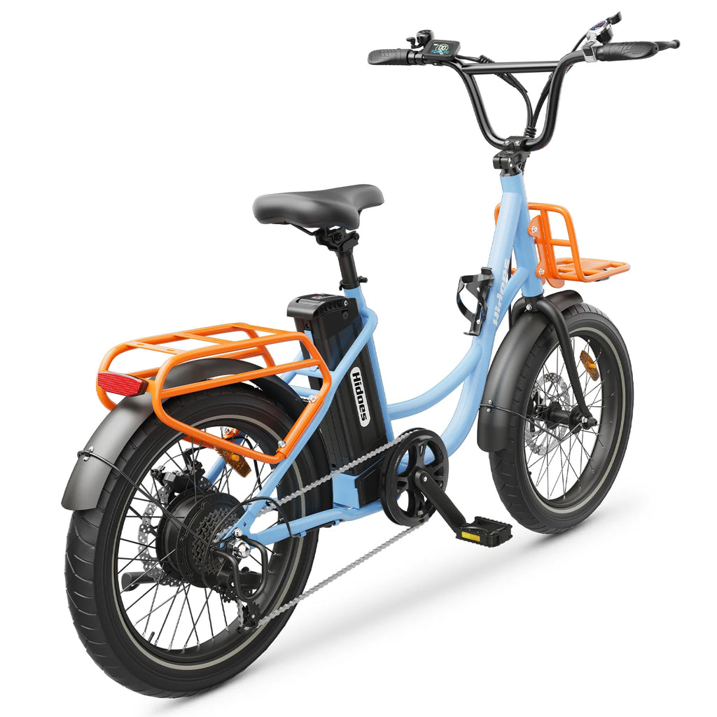 Vélo Électrique Hidoes HD-C6 - Moteur 250W Batterie 36V13AH Roues de 20 Pouces Freins à Disque - Bleu