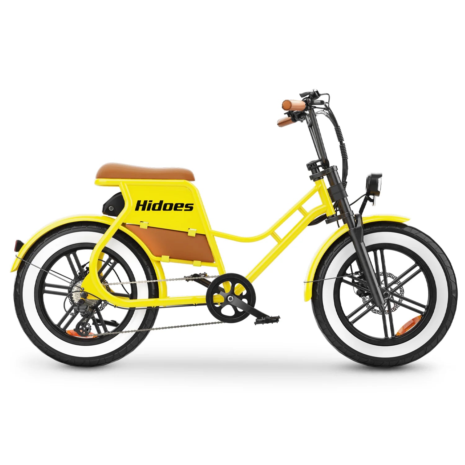 Vélo Électrique Hidoes HD-C8 - Moteur 700W Batterie 48V17AH Roues de 20 Pouces Freins à Disque - Jaune