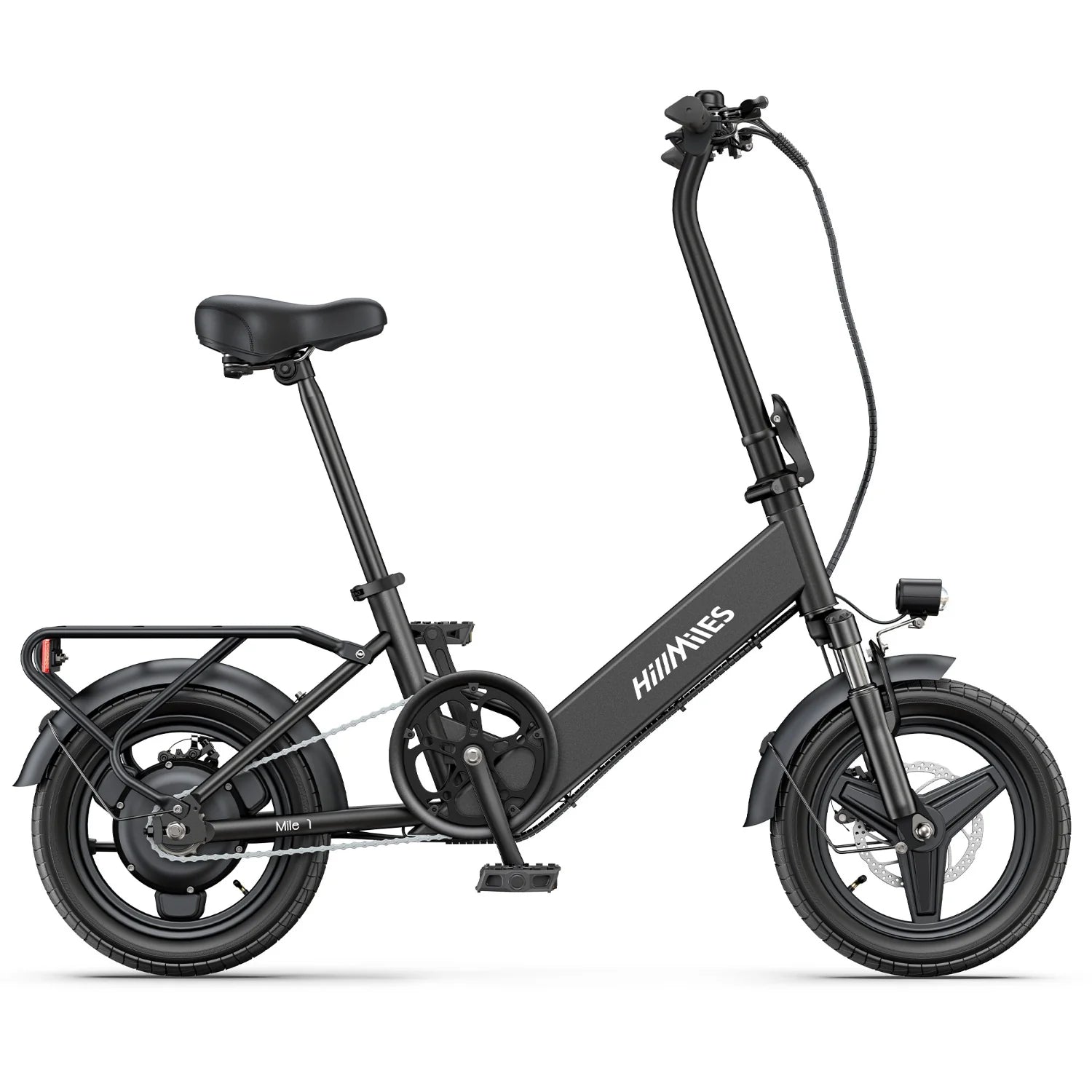 Vélo Électrique HillMiles Mile 1 - Moteur 250W Batterie 36V10.4AH Pneus De 14 Pouces Frein à Disque Mécanique - Noir