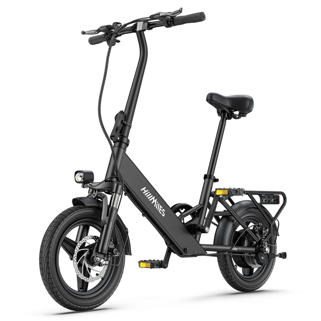 Vélo Électrique HillMiles Mile 1 - Moteur 250W Batterie 36V10.4AH Pneus De 14 Pouces Frein à Disque Mécanique - Noir