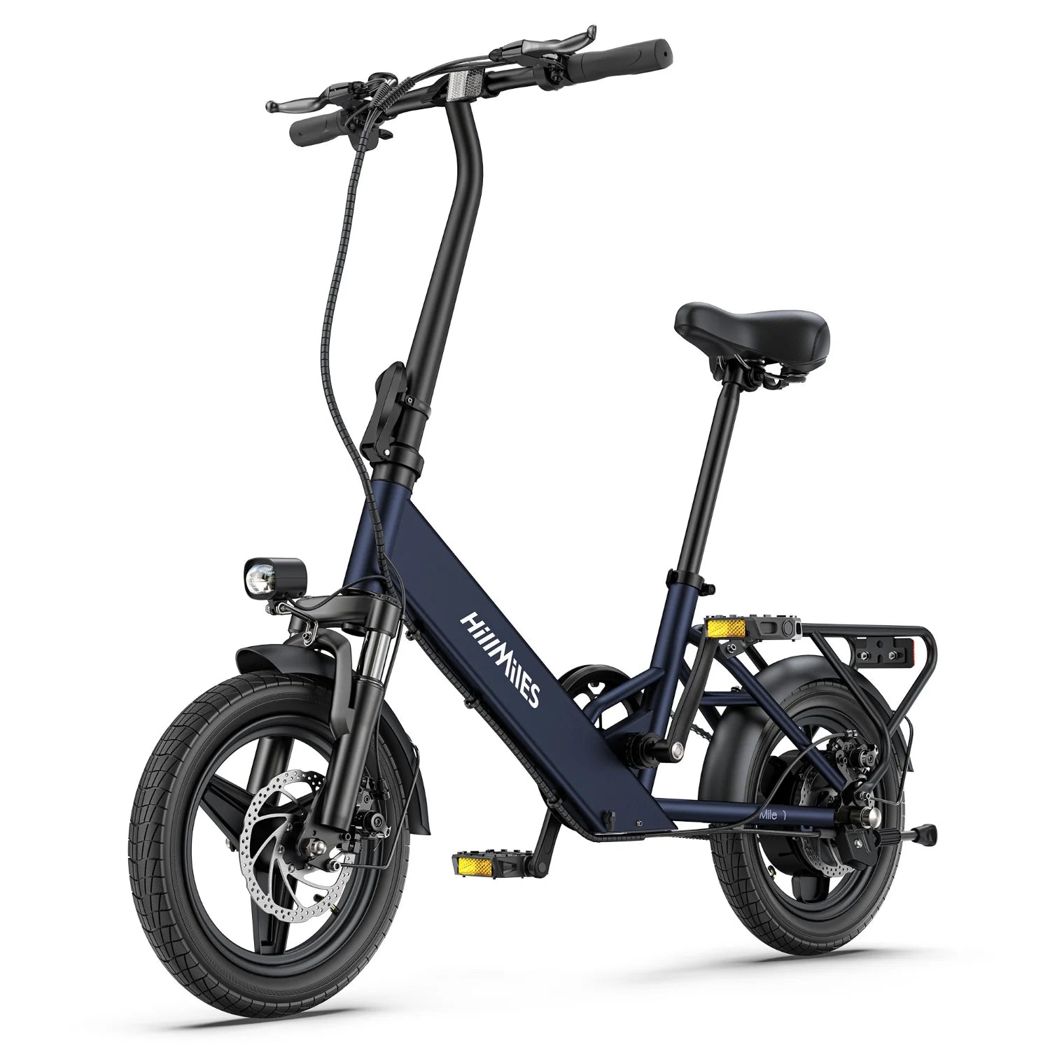 Vélo Électrique HillMiles Mile 1 - Moteur 250W Batterie 36V10.4AH Pneus De 14 Pouces Frein à Disque Mécanique - Bleu