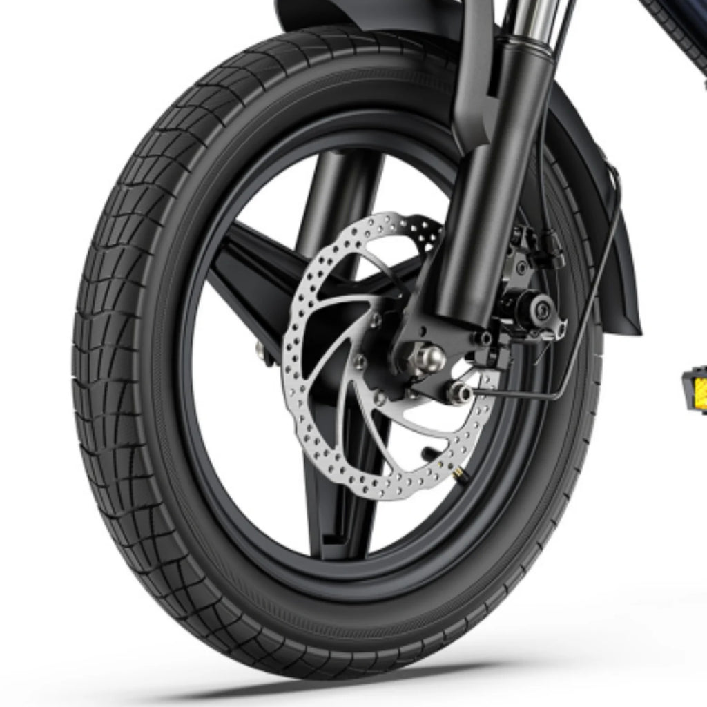 Vélo Électrique HillMiles Mile 1 - Moteur 250W Batterie 36V10.4AH Pneus De 14 Pouces Frein à Disque Mécanique - Bleu