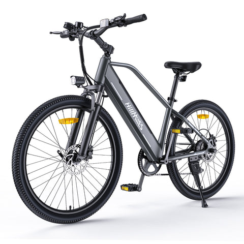 Vélo Électrique HillMiles MileTrail 1 - Moteur 350W Batterie 36V13AH Pneus De 26 Pouces Frein à Disque à Huile - Gris