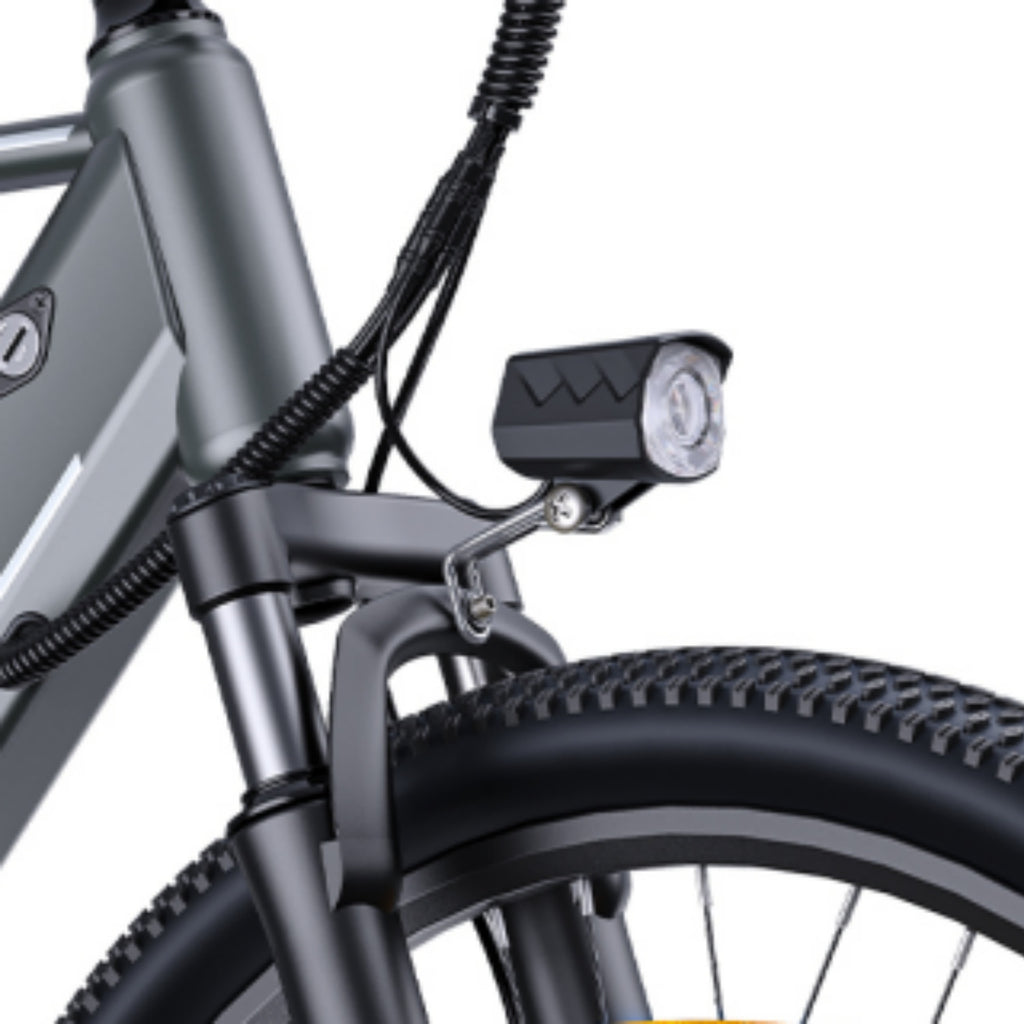 Vélo Électrique HillMiles MileTrail 1 - Moteur 350W Batterie 36V13AH Pneus De 26 Pouces Frein à Disque à Huile - Gris