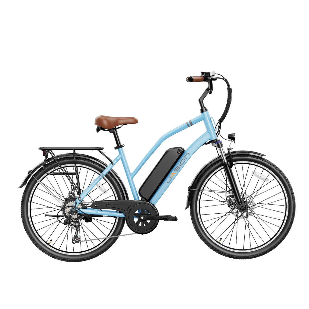 Vélo électrique JASION CB1 – 500W Batterie 36V12.5Ah Pneus 27.5 Pouces Freins à Disque - Bleu