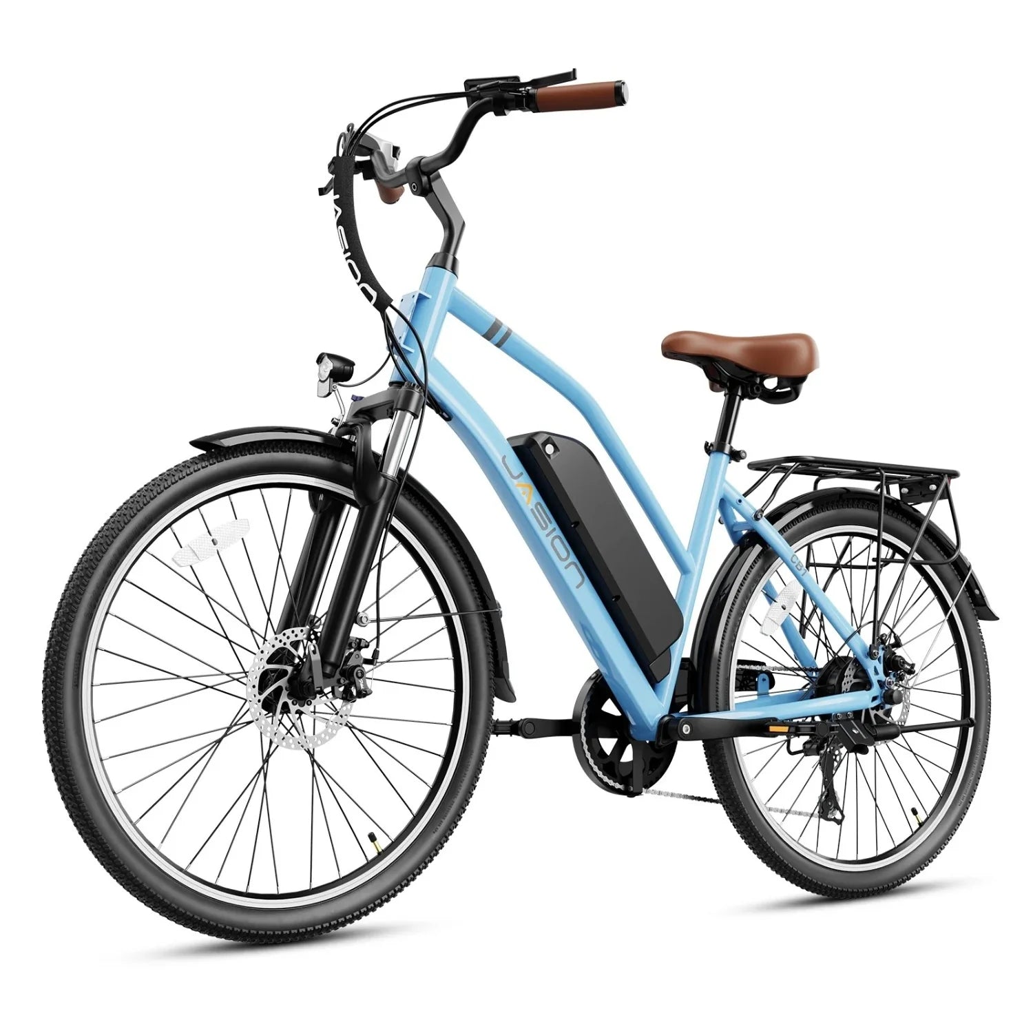 Vélo électrique JASION CB1 – 500W Batterie 36V12.5Ah Pneus 27.5 Pouces Freins à Disque - Bleu