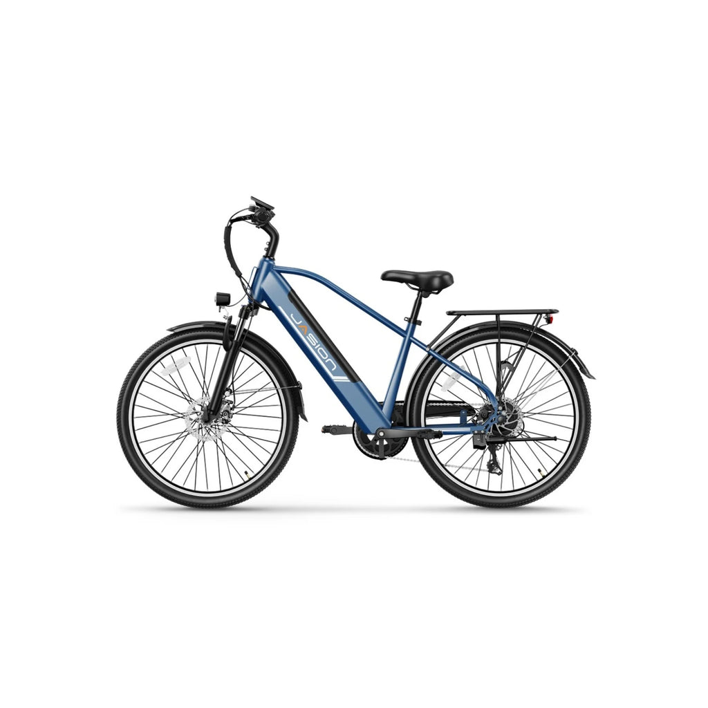 Vélo Électrique JASION EB5 Roamer - Moteur 500W Batterie 48V10AH Pneus De 26 Pouces  Freins à Disque - Bleu