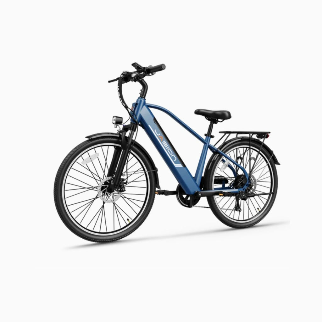 Vélo Électrique JASION EB5 Roamer - Moteur 500W Batterie 48V10AH Pneus De 26 Pouces  Freins à Disque - Bleu
