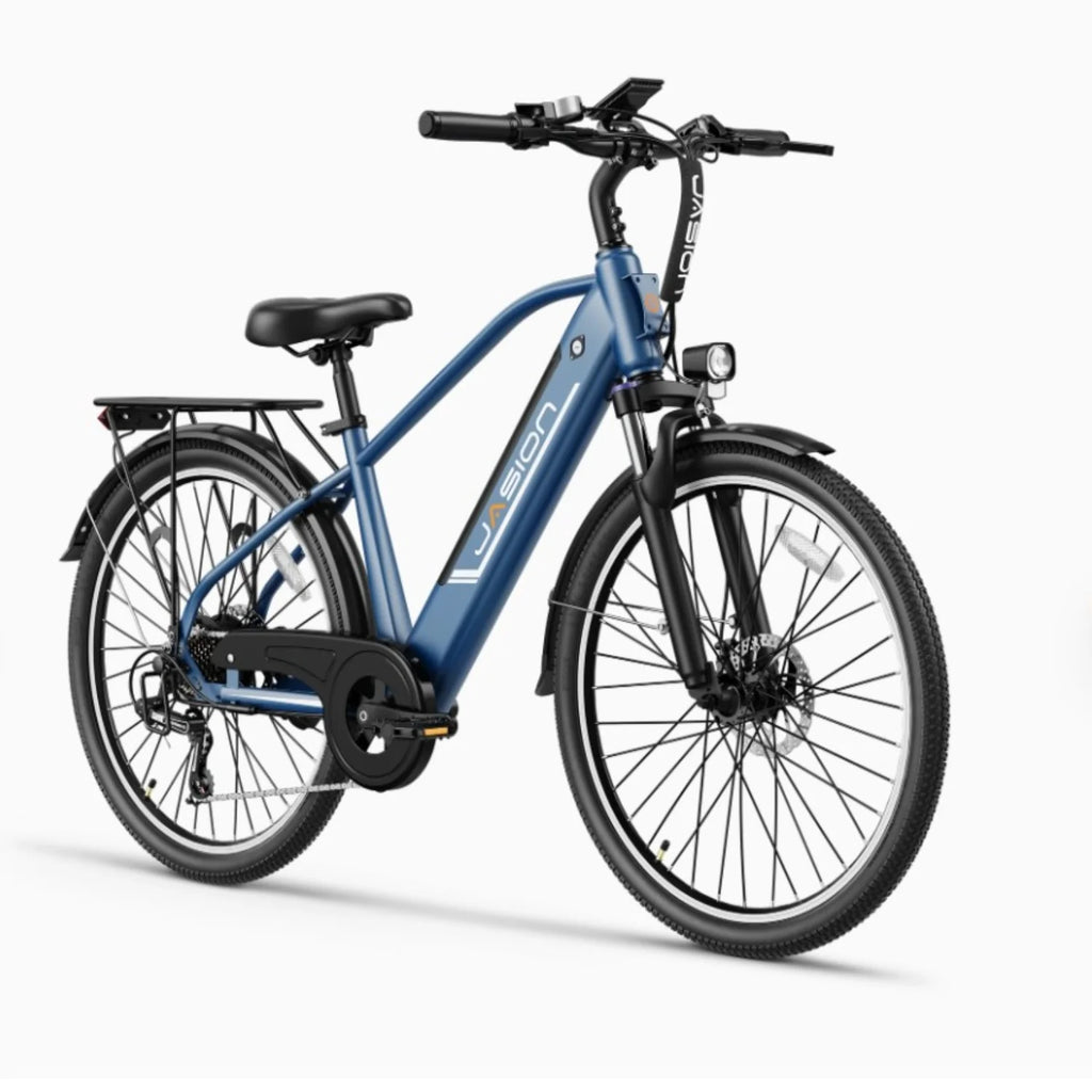 Vélo Électrique JASION EB5 Roamer - Moteur 500W Batterie 48V10AH Pneus De 26 Pouces  Freins à Disque - Bleu