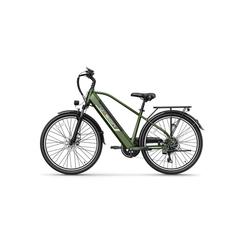 Vélo Électrique JASION EB5 Roamer - Moteur 500W Batterie 48V10AH Pneus De 26 Pouces  Freins à Disque - Vert