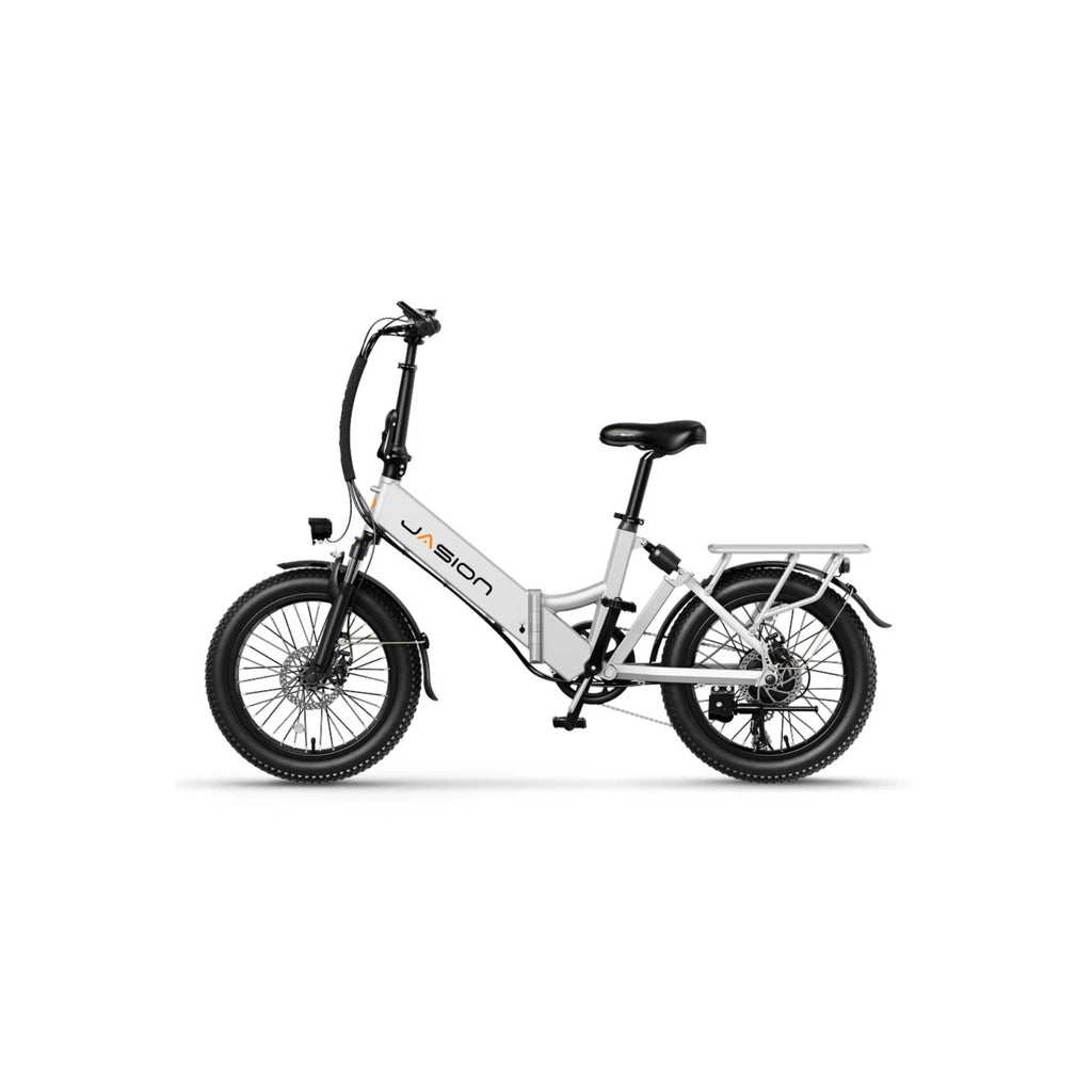 Vélo Électrique JASION EB7 st - Moteur 500W Batterie 48V10AH Pneus De 20 Pouces  Freins à Disque - Blanc