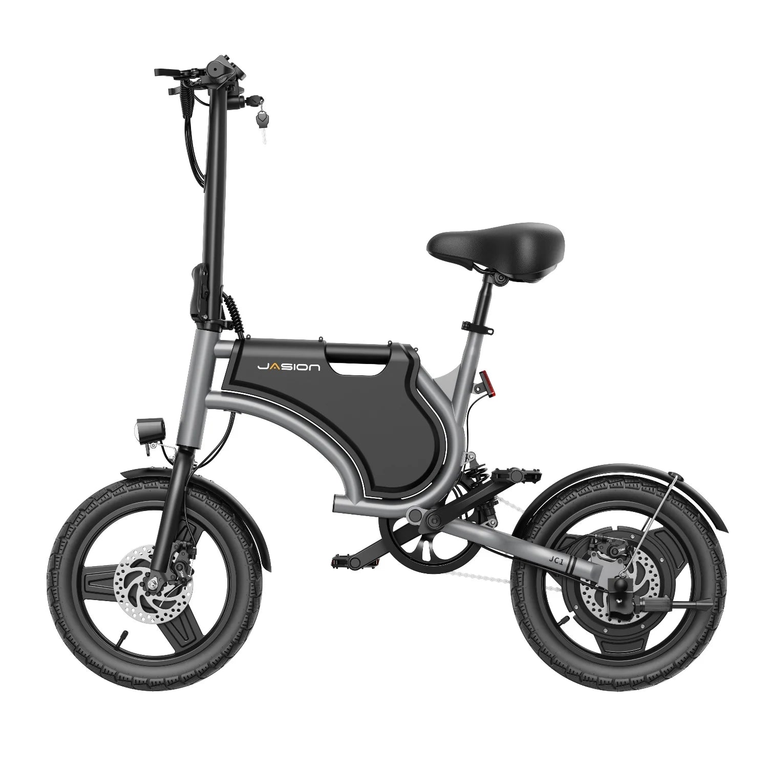 Vélo électrique JASION JC1 – 250W Batterie 36V5.2Ah Pneus 14 Pouces Freins à Disque - Gris