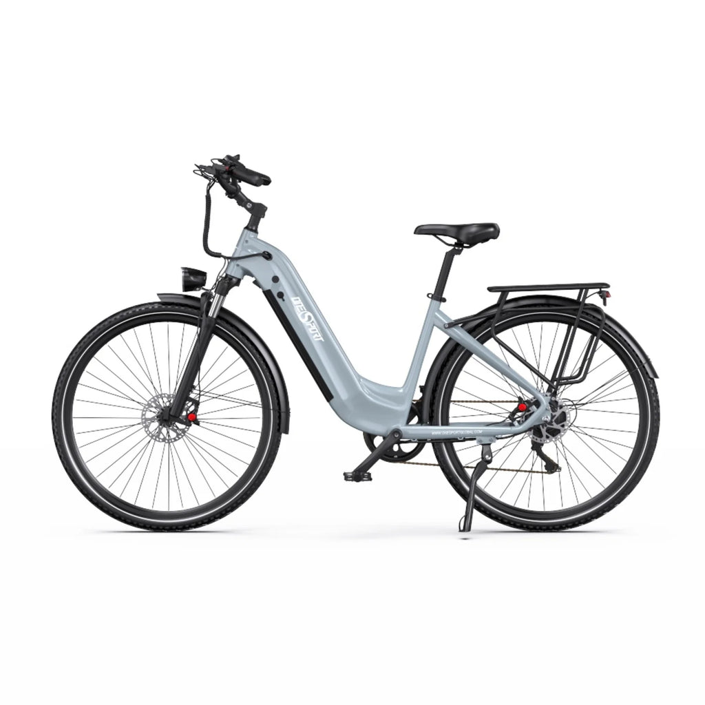 Vélo Électrique ONESPORT OT05 PRO - Moteur 250W Batterie 36V22.5AH Pneus De 28 Pouces Freins à Disque - Gris