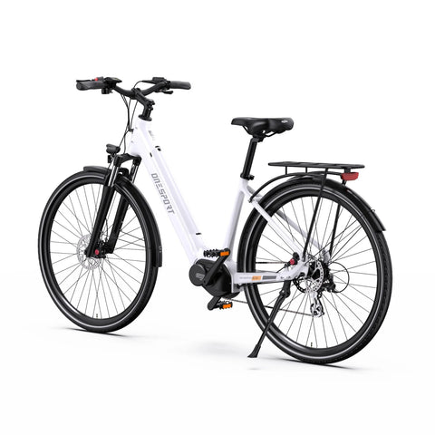 Onesport OT07 Vélo Électrique - Moteur 250W Batterie 36V4AH Pneus  27.5 Pouces Pneu Freins à Disque Hydrauliques - Blanc