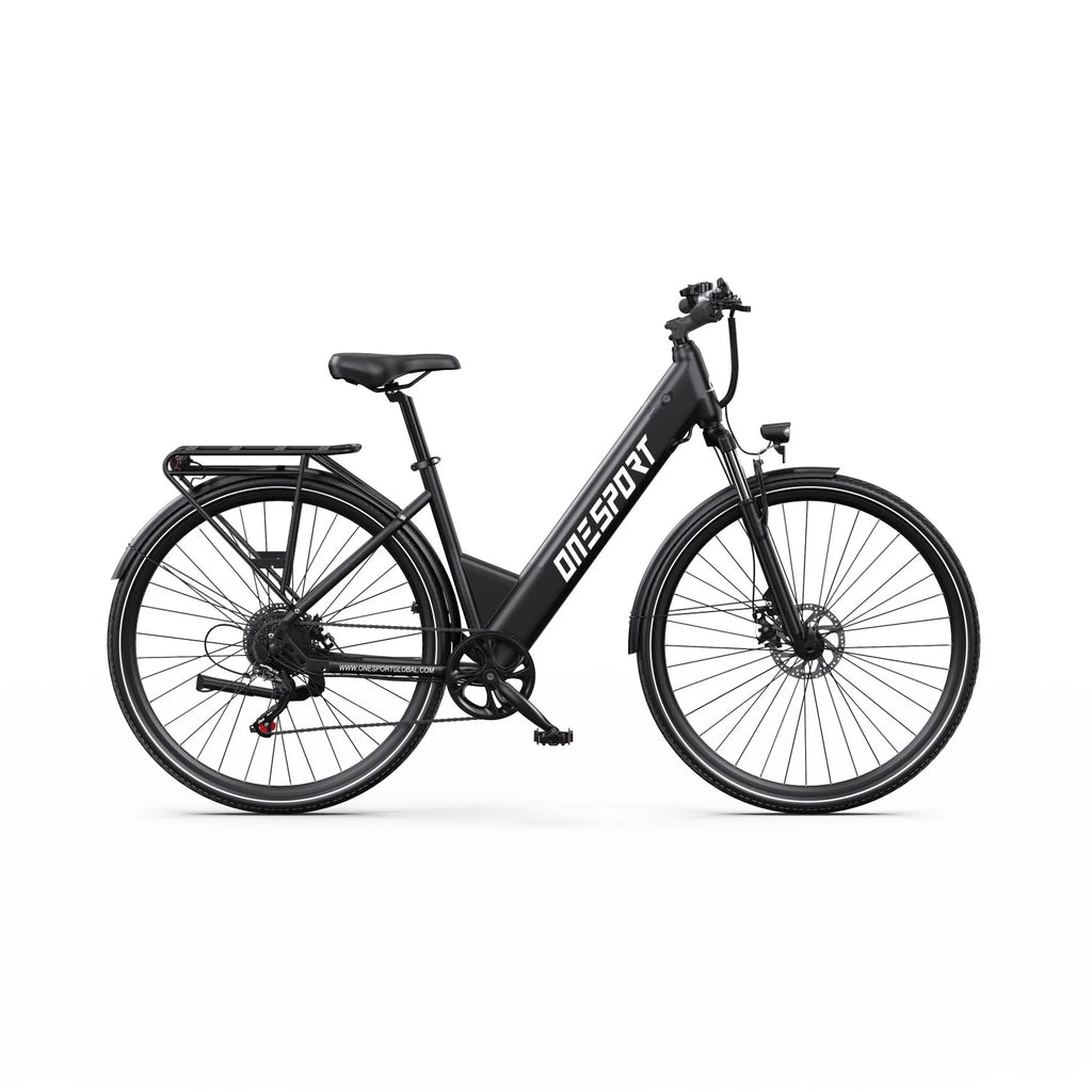 ONESPORT OT12  Vélo Électrique - Moteur 250W Batterie 36V13Ah Frein à Câble Roues 27,5po - Gris
