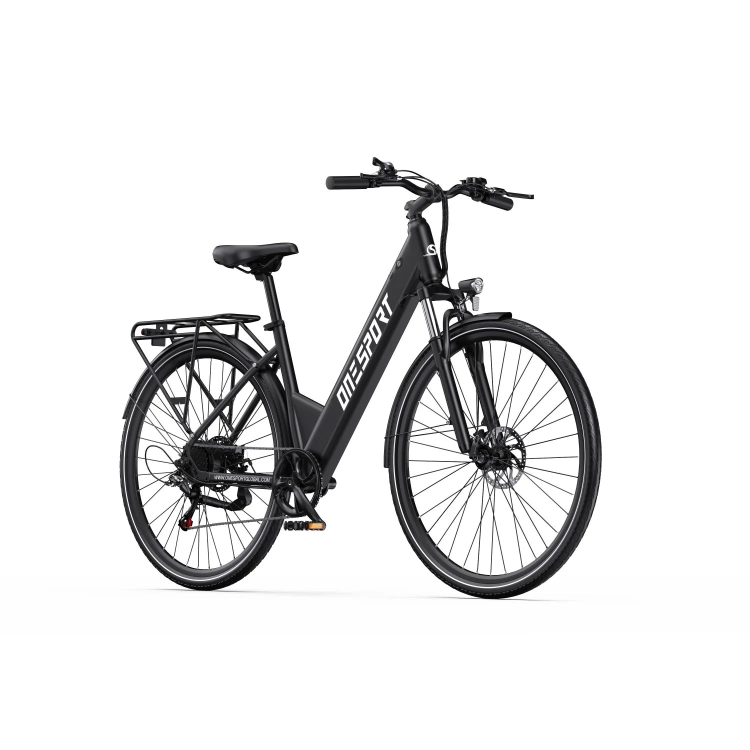 ONESPORT OT12  Vélo Électrique - Moteur 250W Batterie 36V13Ah Frein à Câble Roues 27,5po - Gris