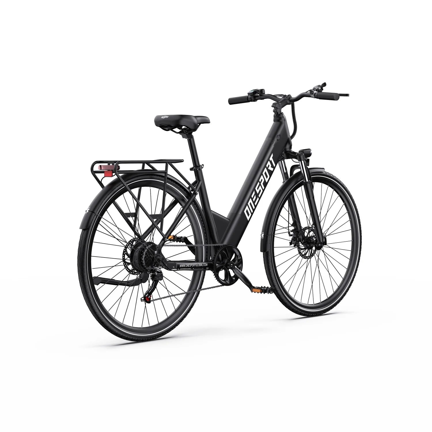 ONESPORT OT12  Vélo Électrique - Moteur 250W Batterie 36V13Ah Frein à Câble Roues 27,5po - Gris