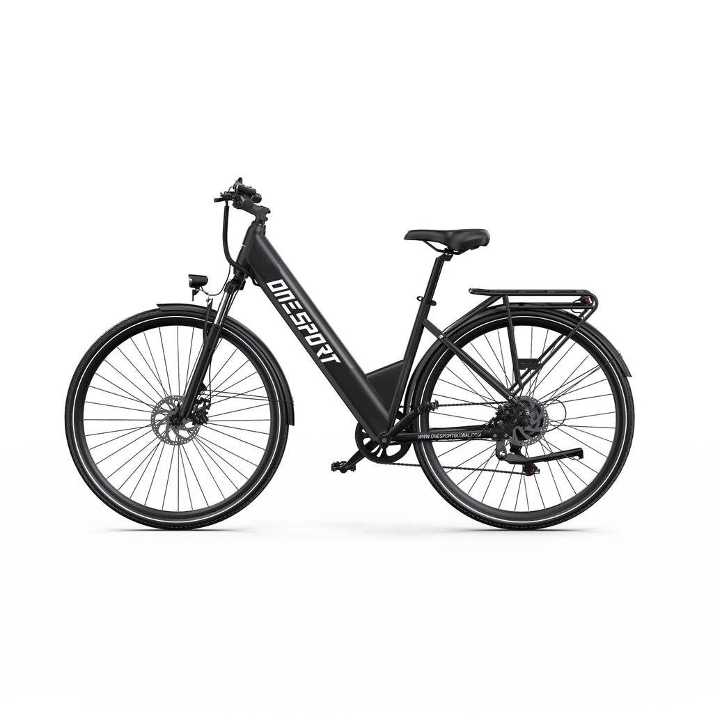 ONESPORT OT12  Vélo Électrique - Moteur 250W Batterie 36V13Ah Frein à Câble Roues 27,5po - Gris