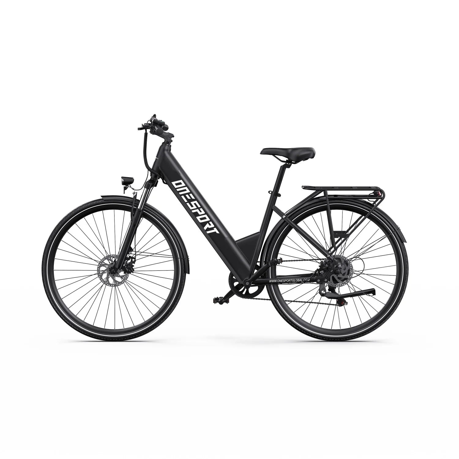 ONESPORT OT12  Vélo Électrique - Moteur 250W Batterie 36V13Ah Frein à Câble Roues 27,5po - Gris