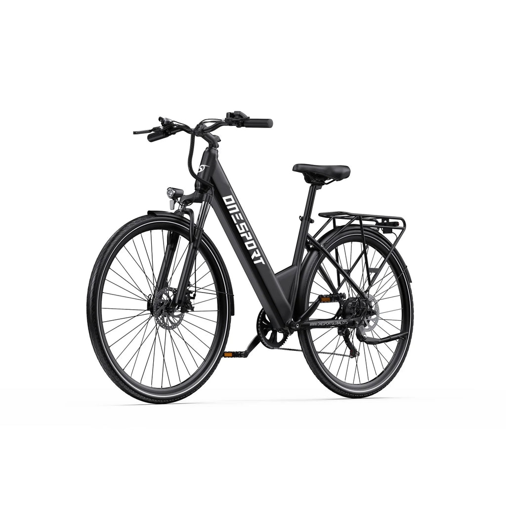 ONESPORT OT12  Vélo Électrique - Moteur 250W Batterie 36V13Ah Frein à Câble Roues 27,5po - Gris