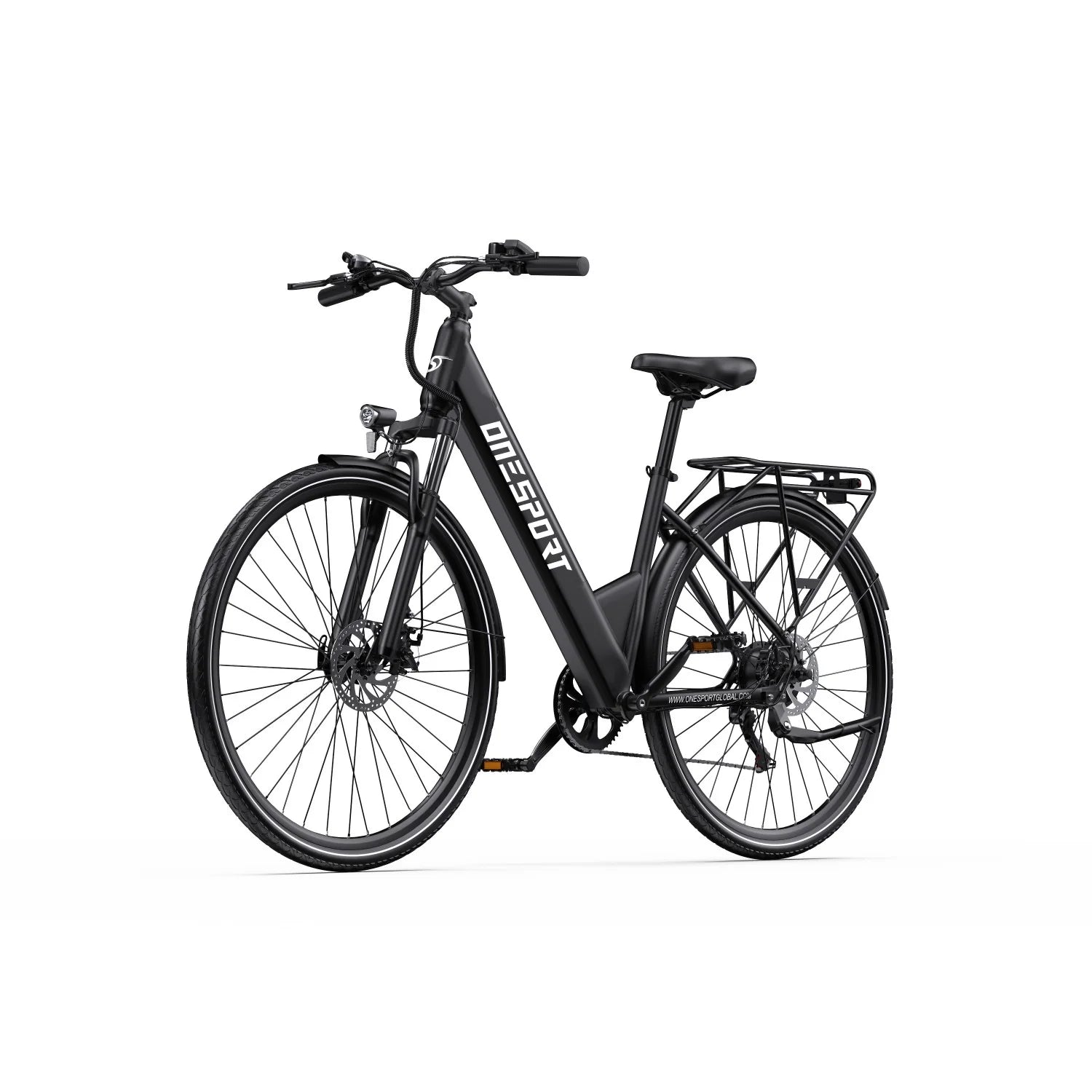 ONESPORT OT12  Vélo Électrique - Moteur 250W Batterie 36V13Ah Frein à Câble Roues 27,5po - Gris