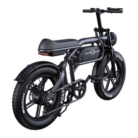 Vélo Électrique PHNHOLUN C8 IT - Moteur 1000W Batterie 48V20AH Pneus de 20 Pouces Frein à Disque - Noir