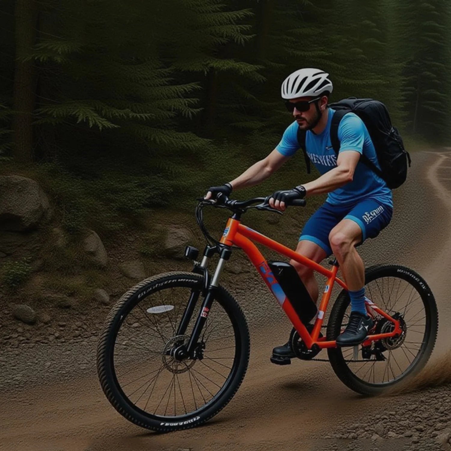 PVY M29 Bicicleta Eléctrica - Motor 250W Batería 48V17.5AH Rueda 29"  FrePVY M29 Vélo Électrique - Moteur 250W Batterie 48V17.5AH Pneus 29" Freins à Disque Mécaniques - Orangeno de Disco Mecánico - Naranja