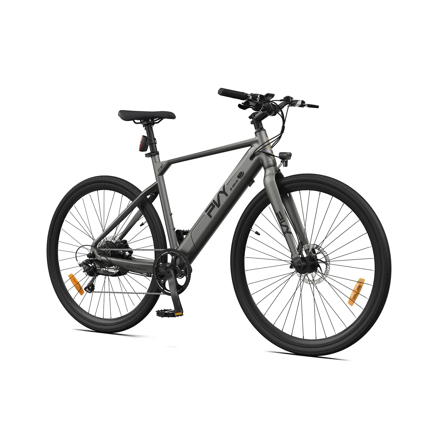 PVY P30 Vélo Électrique - Moteur 250W Batterie 36V13.5AH Freins Hydrauliques Roues 27.5" - Gris