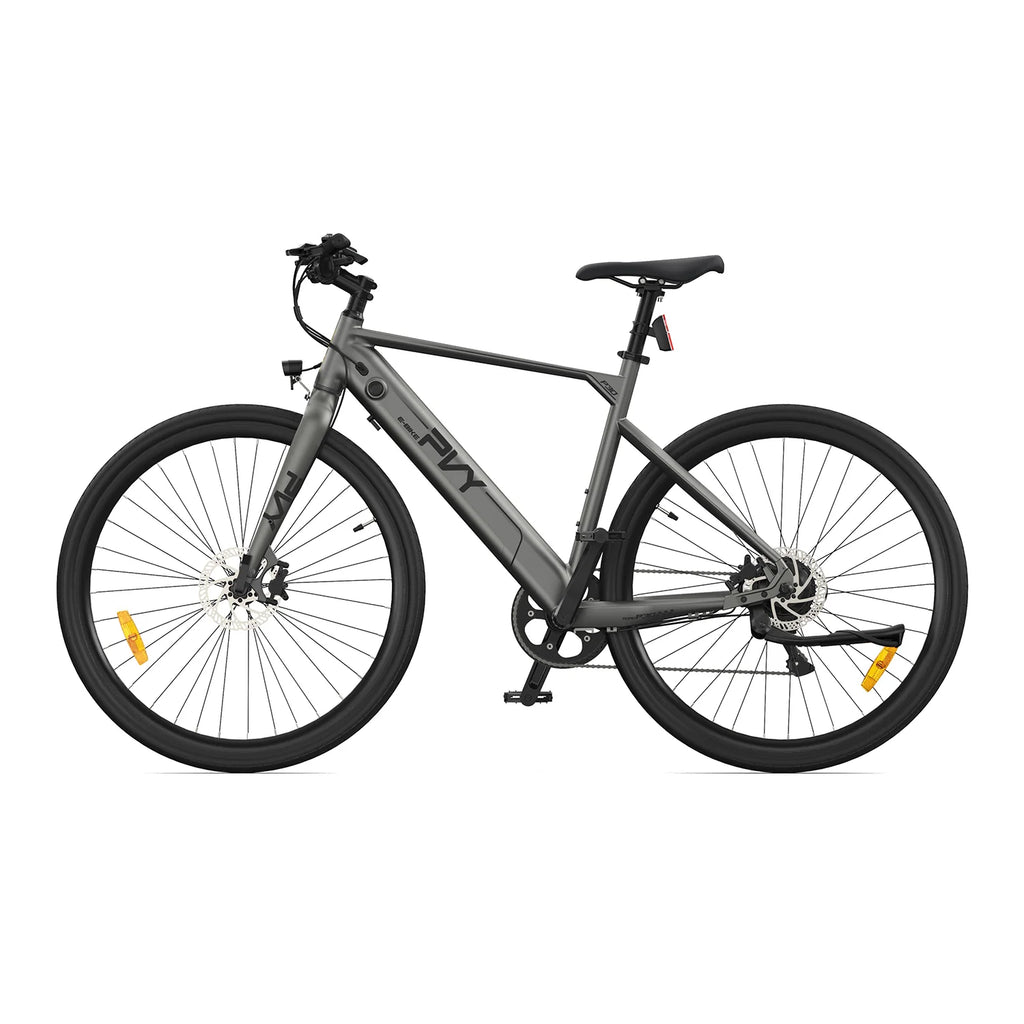 PVY P30 Vélo Électrique - Moteur 250W Batterie 36V13.5AH Freins Hydrauliques Roues 27.5" - Gris